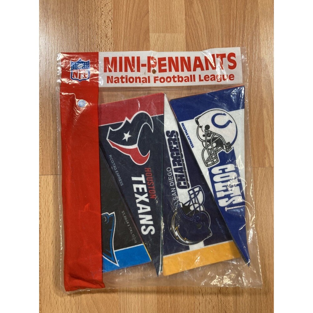 Rico Industries NFL Mini Felt Pennants • Vintage • Made in the USA • New